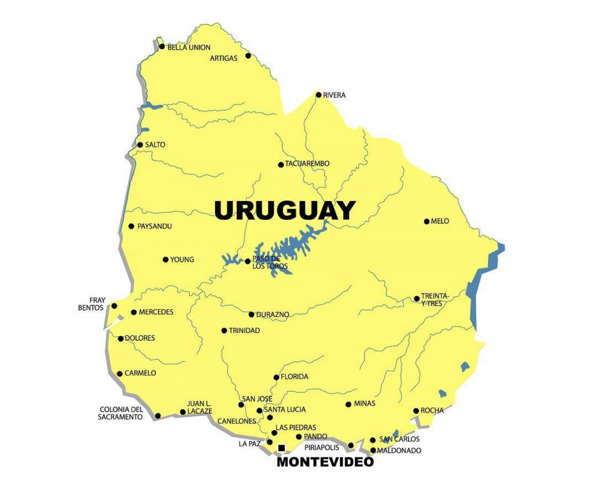 Carte de la rivière Uruguay