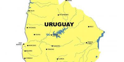 Carte de la rivière Uruguay