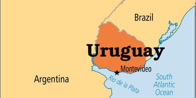 L'Uruguay capital de la carte