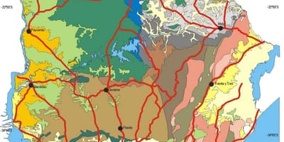 Carte de l'Uruguay climat 