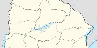 Carte de l'Uruguay contour